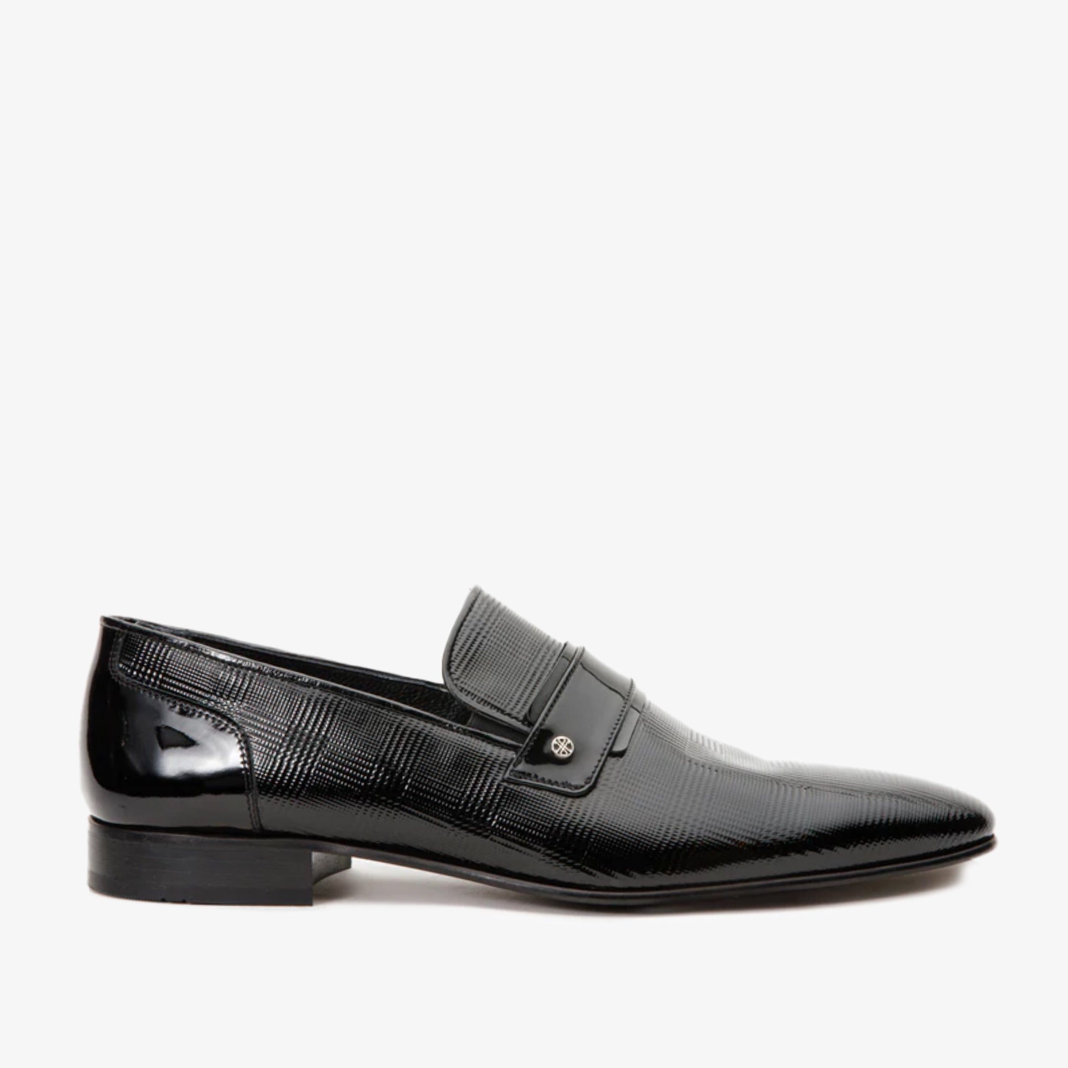 The Warsaw Shoe Black Leather Bit Loafer