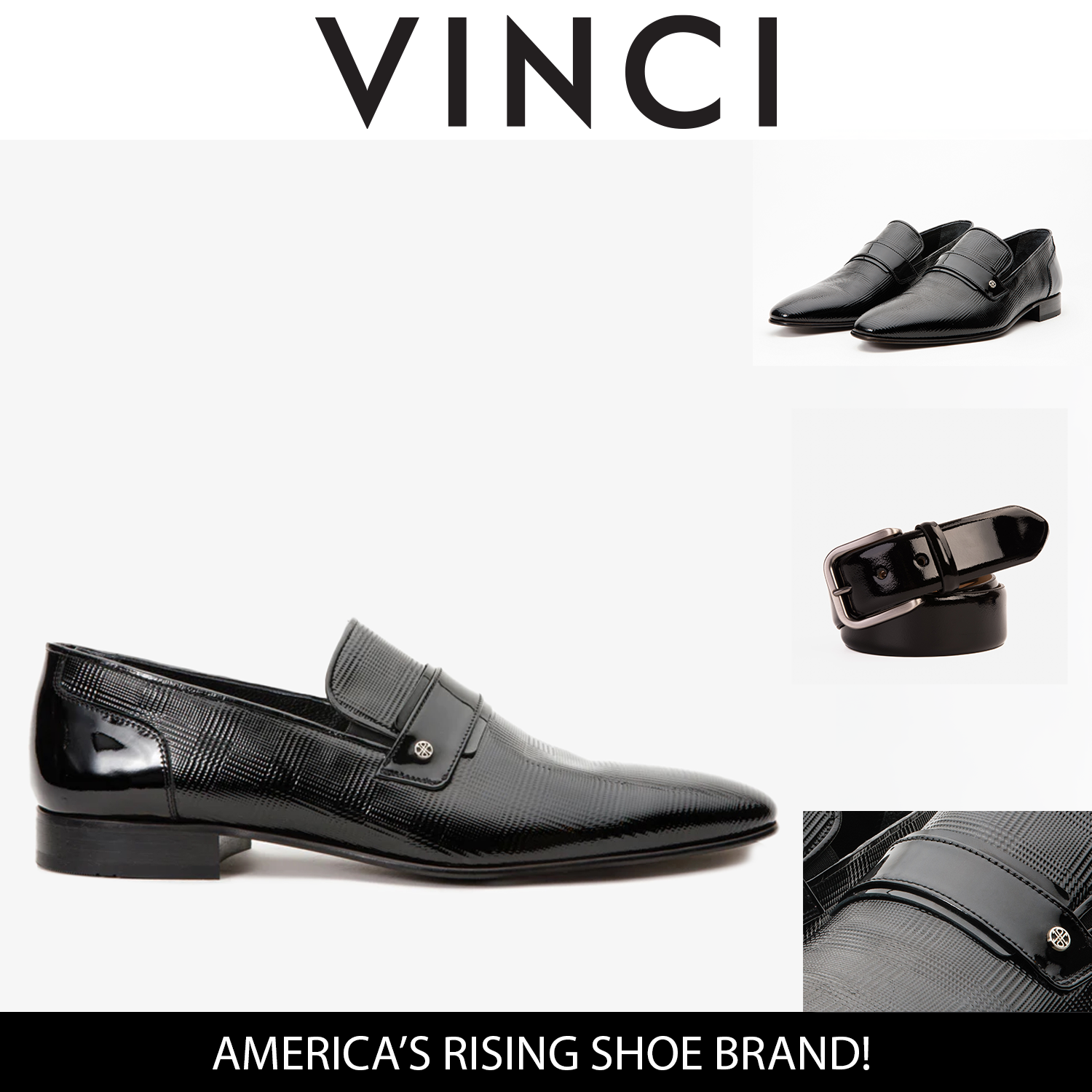 The Warsaw Shoe Black Leather Bit Loafer