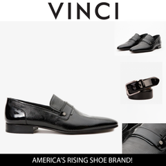 The Warsaw Shoe Black Leather Bit Loafer