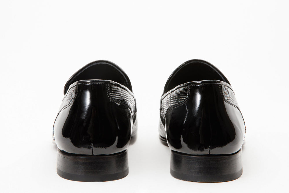 The Warsaw Shoe Black Leather Bit Loafer