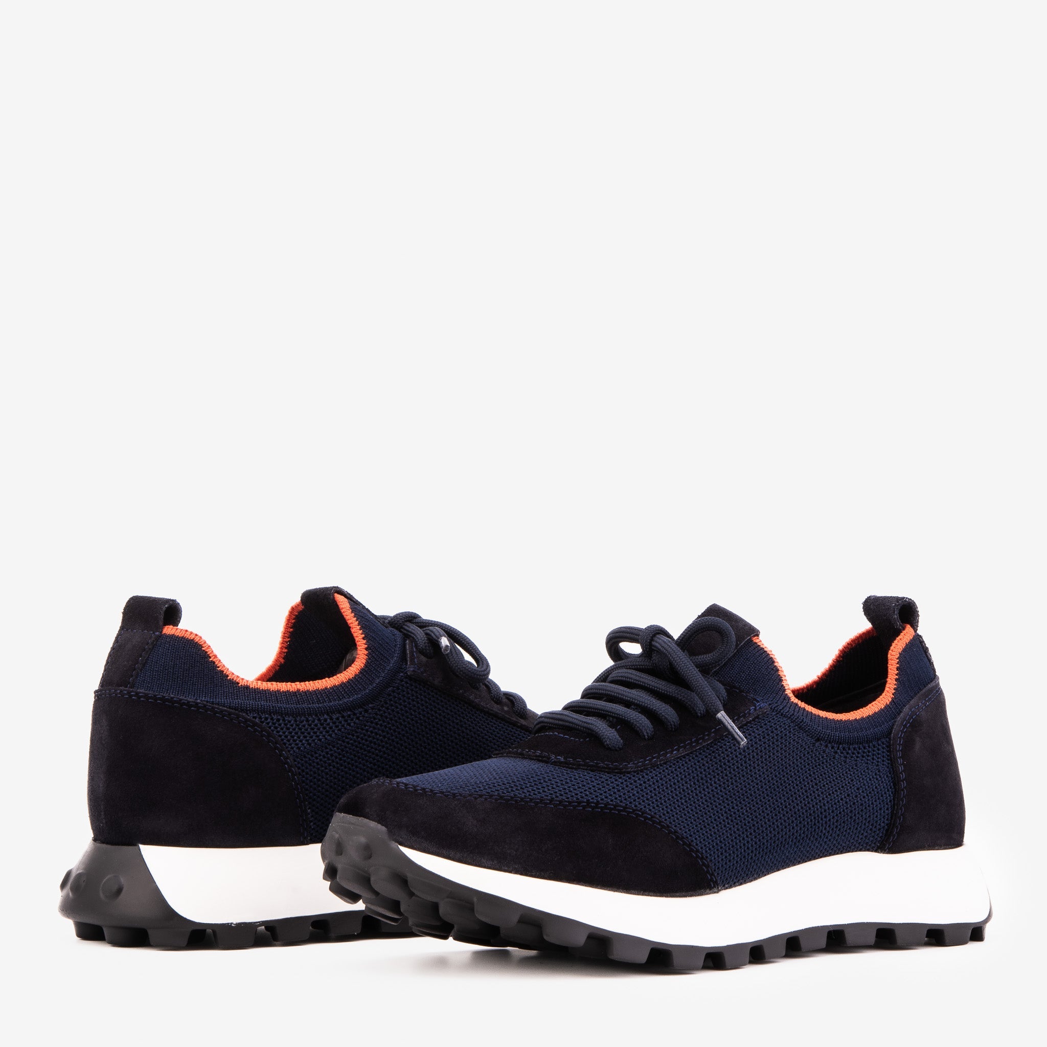 The Berlin Navy Suede Leather Sneaker