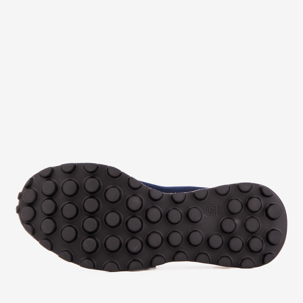 The Berlin Navy Suede Leather Sneaker