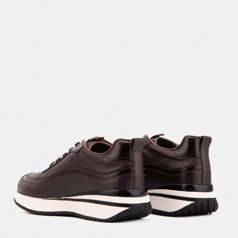 The Modena Brown Leather Sneaker