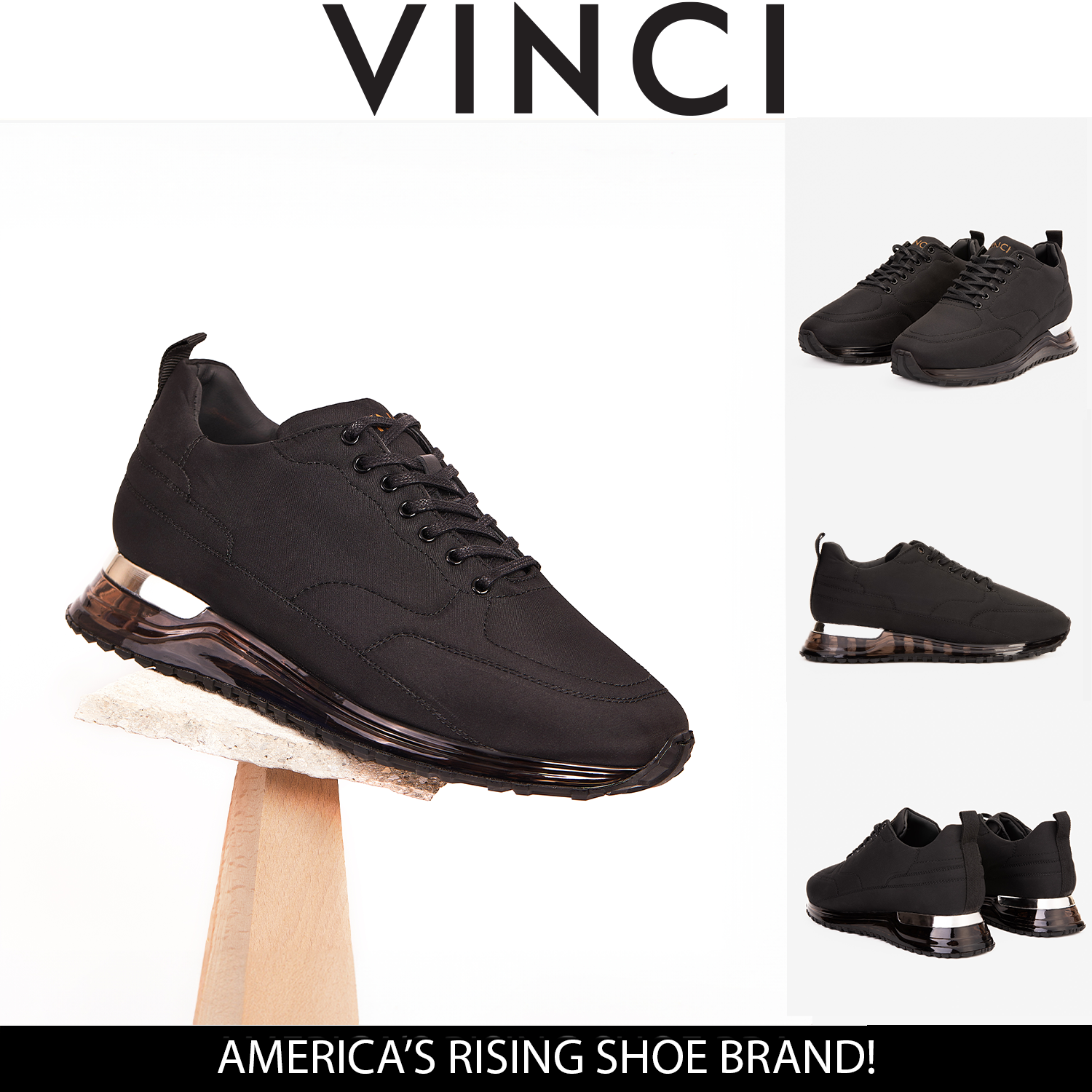 The Lexington Black Sneaker