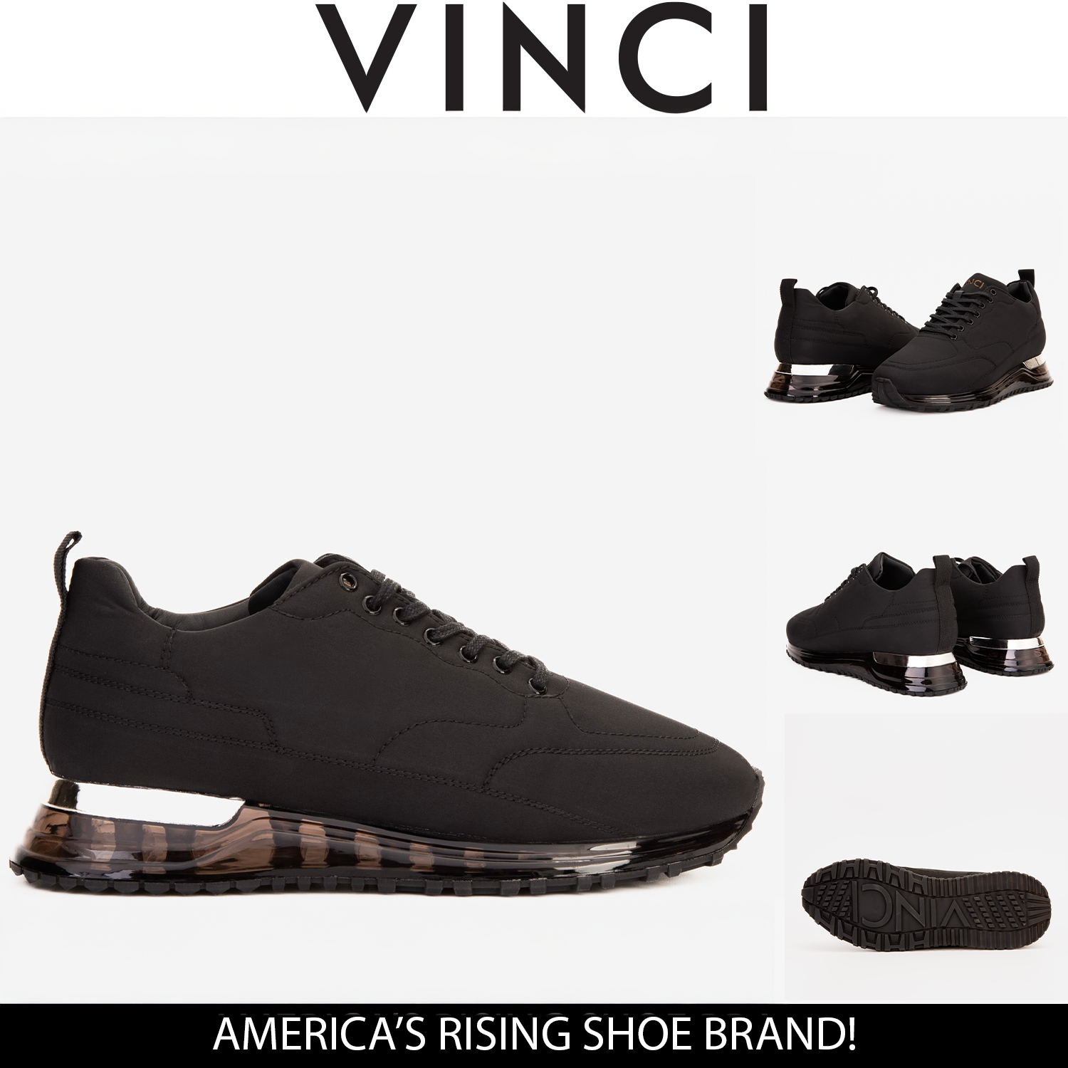The Lexington Black Sneaker