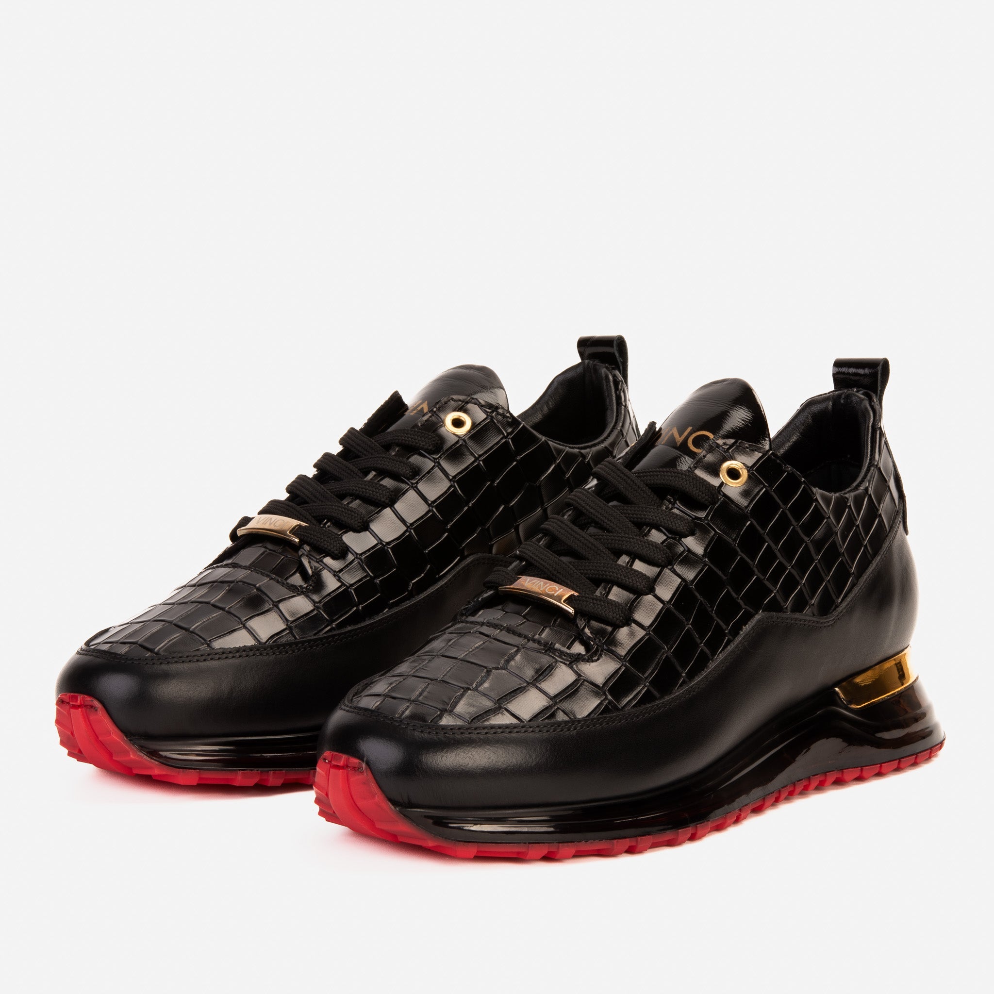 The Marseille Black Leather Sneaker