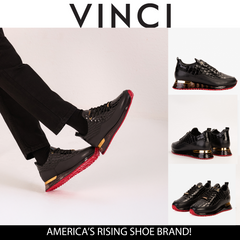 The Marseille Black Leather Sneaker