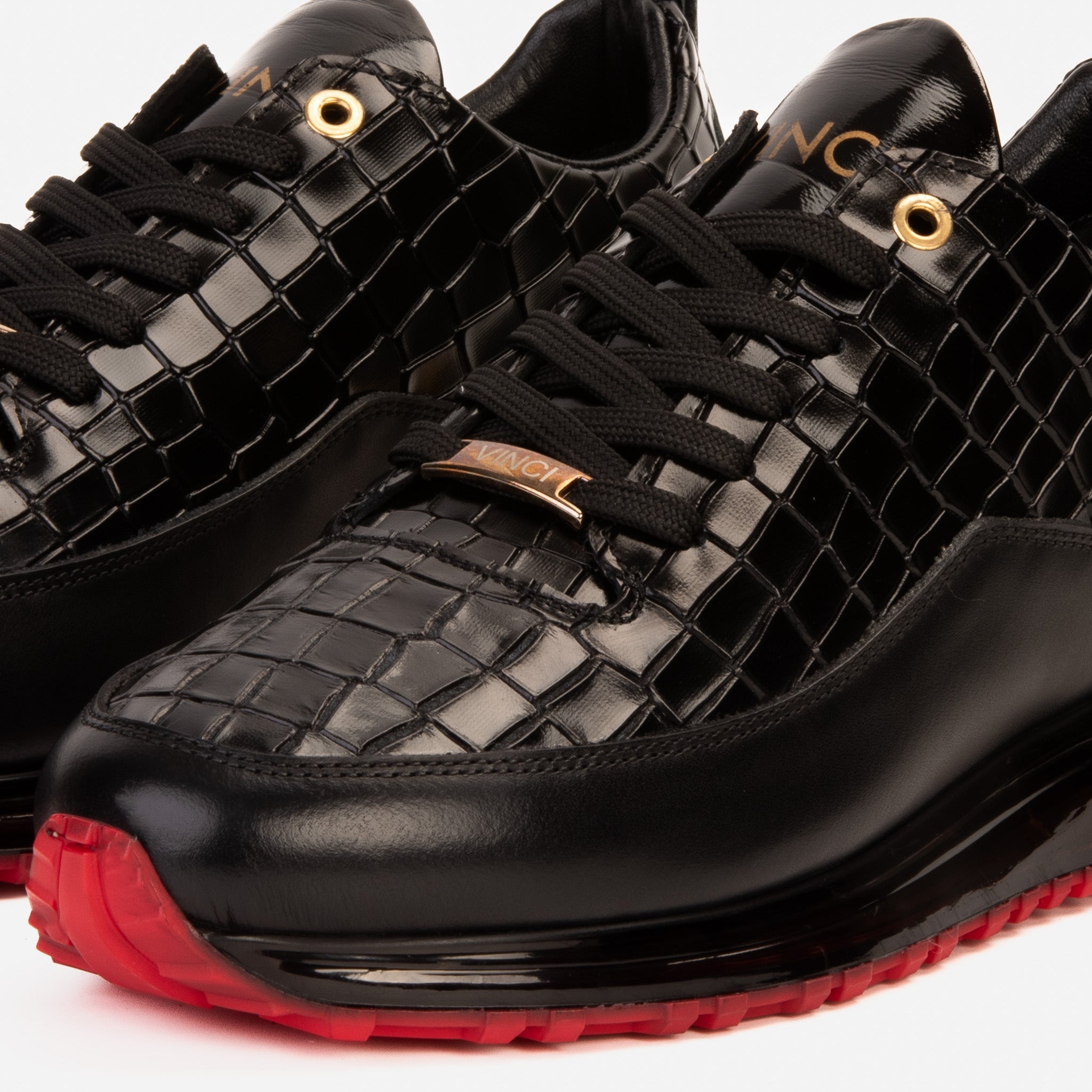 The Marseille Black Leather Sneaker