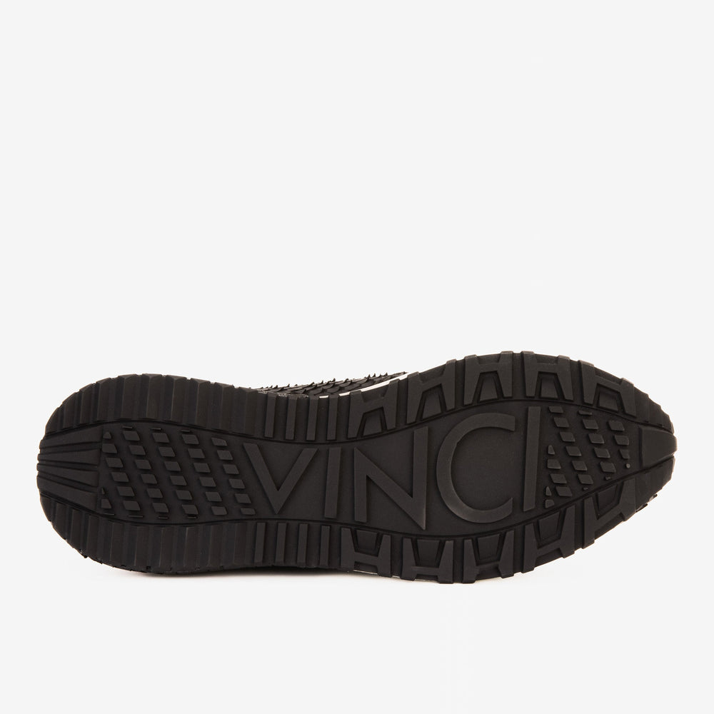 The Majesty Black Gold Leather Sneaker