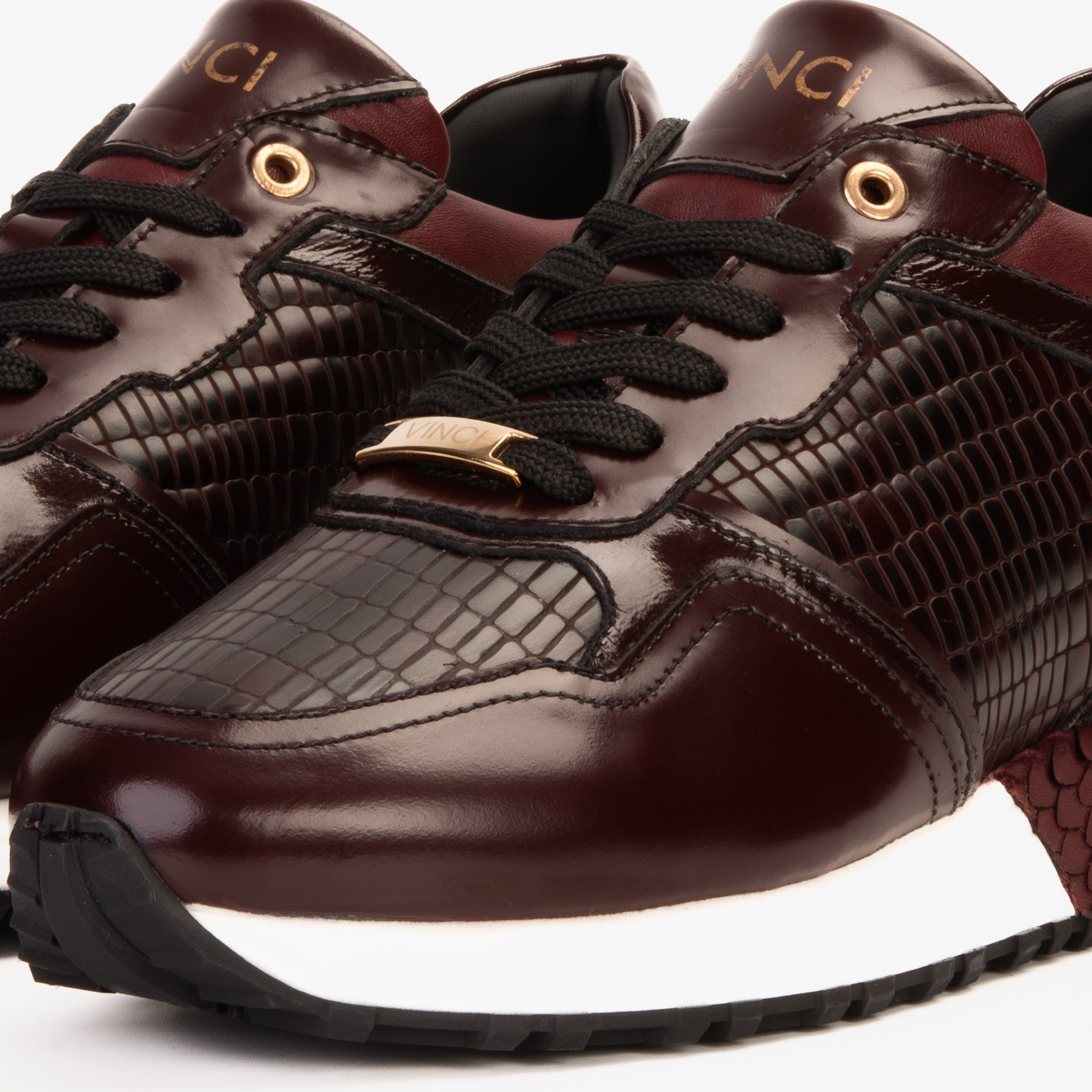 The Empire Burgundy Leather Sneaker