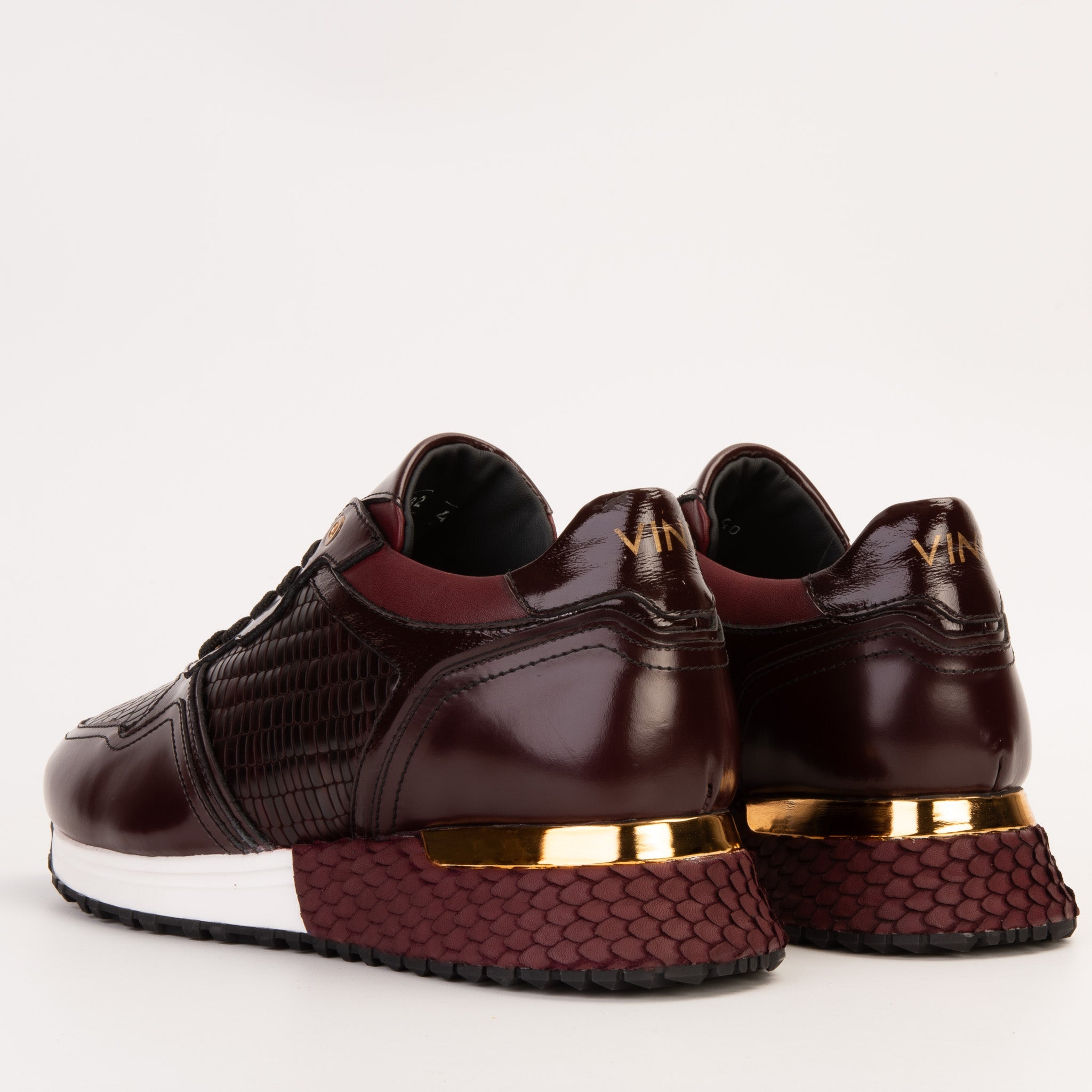 The Empire Burgundy Leather Sneaker