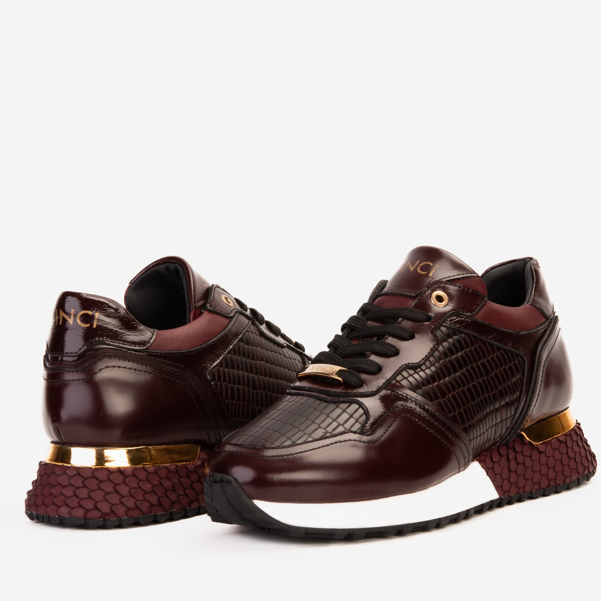 The Empire Burgundy Leather Sneaker