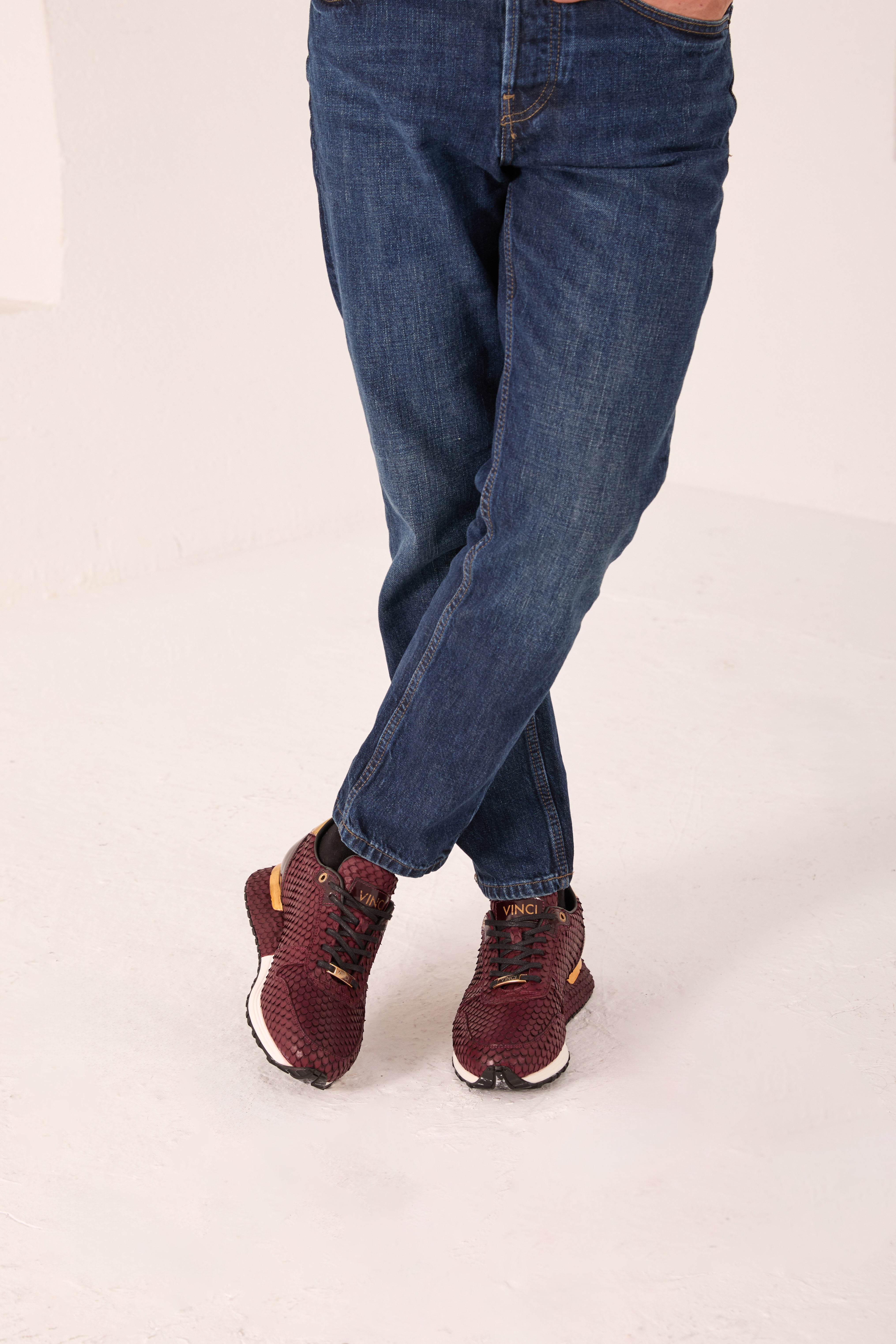 The Majesty Burgundy Leather Sneaker