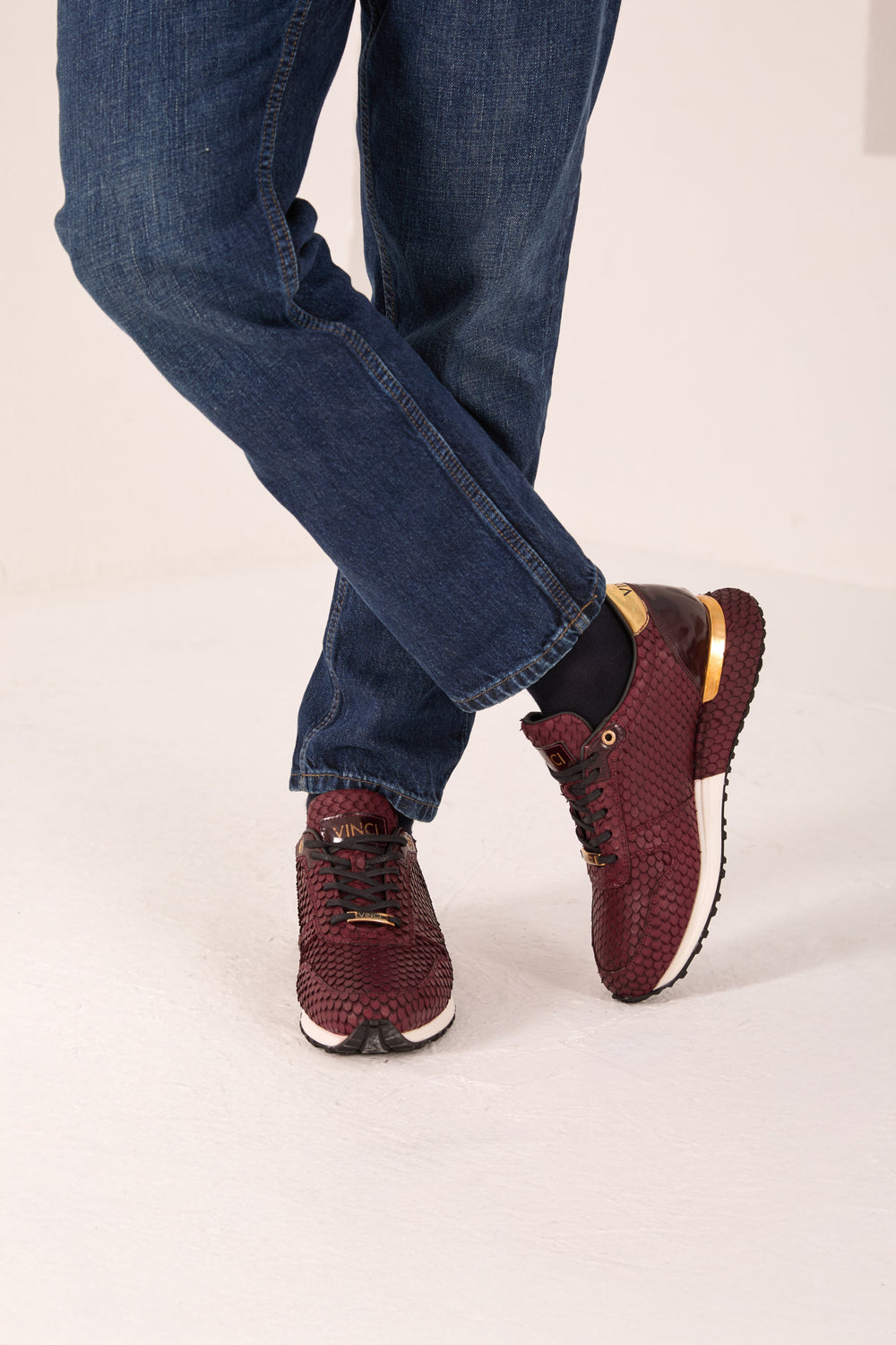 The Majesty Burgundy Leather Sneaker