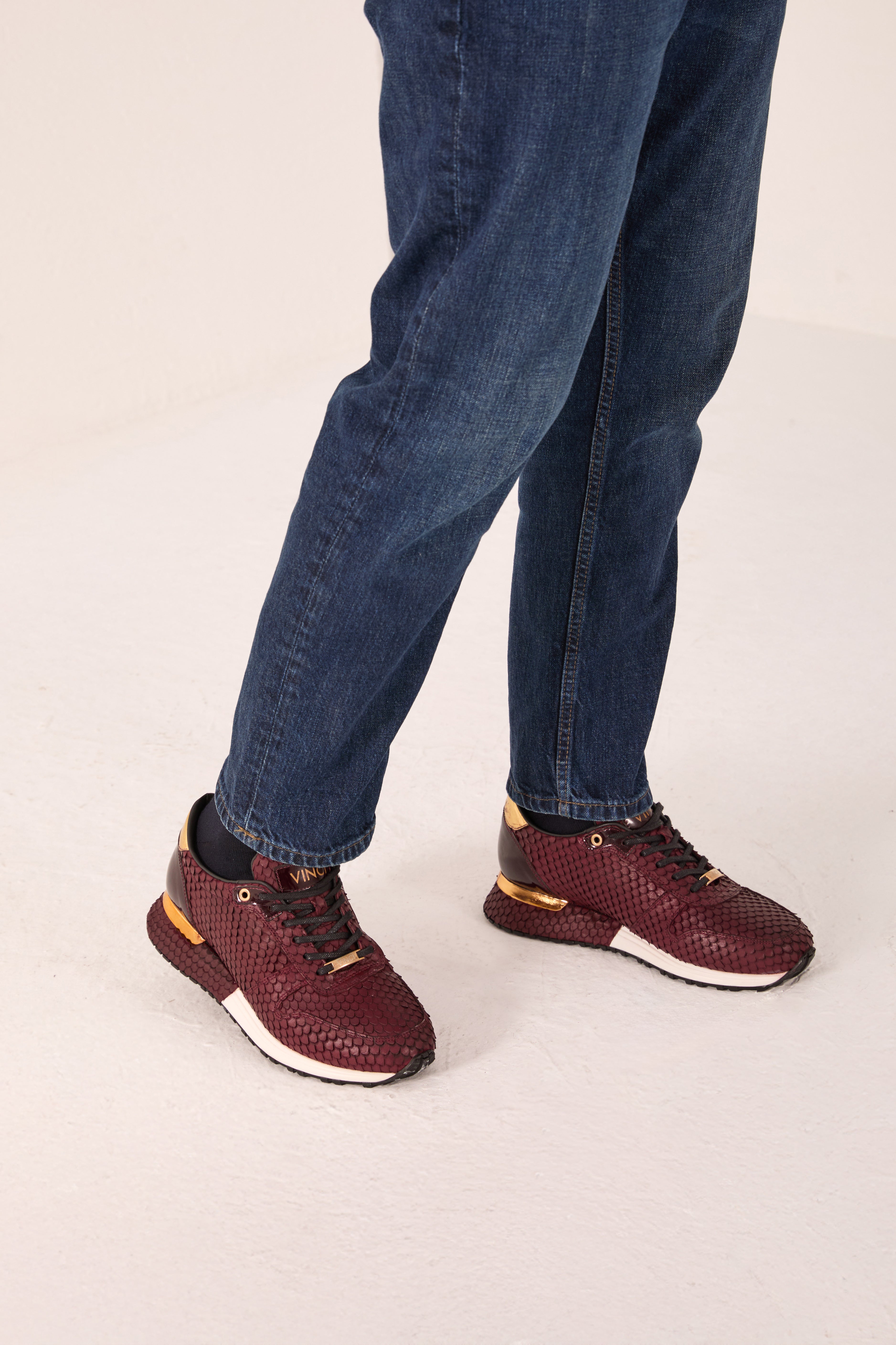 The Majesty Burgundy Leather Sneaker
