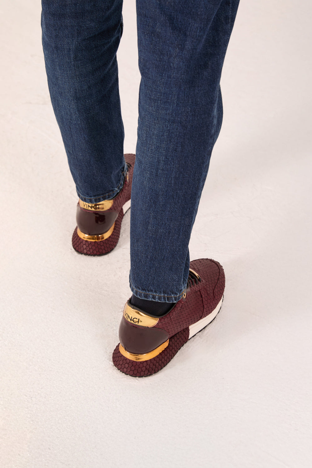 The Majesty Burgundy Leather Sneaker