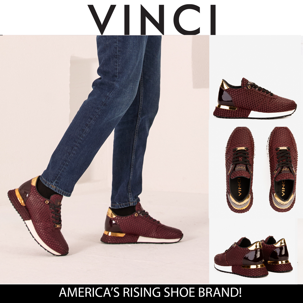 The Majesty Burgundy Leather Sneaker
