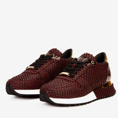 The Majesty Burgundy Leather Sneaker