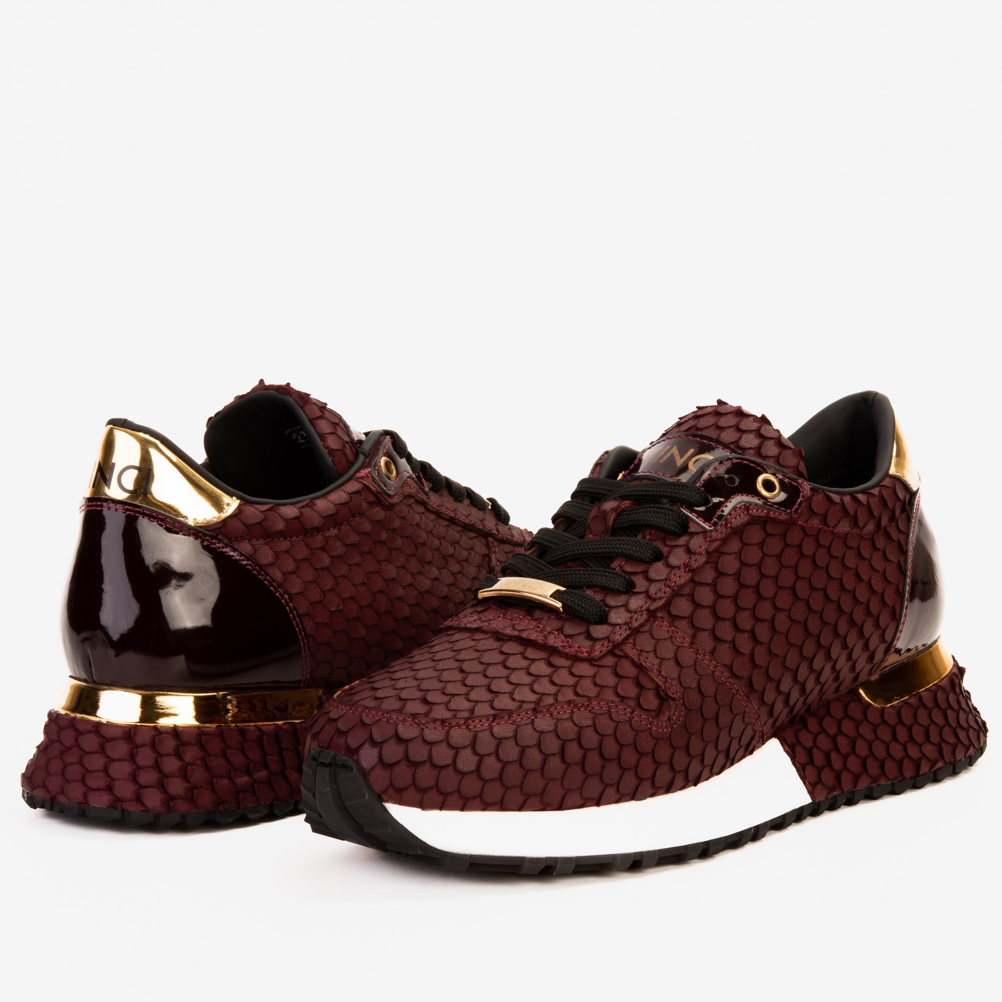 The Majesty Burgundy Leather Sneaker