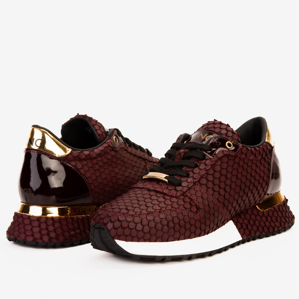 The Majesty Burgundy Leather Sneaker
