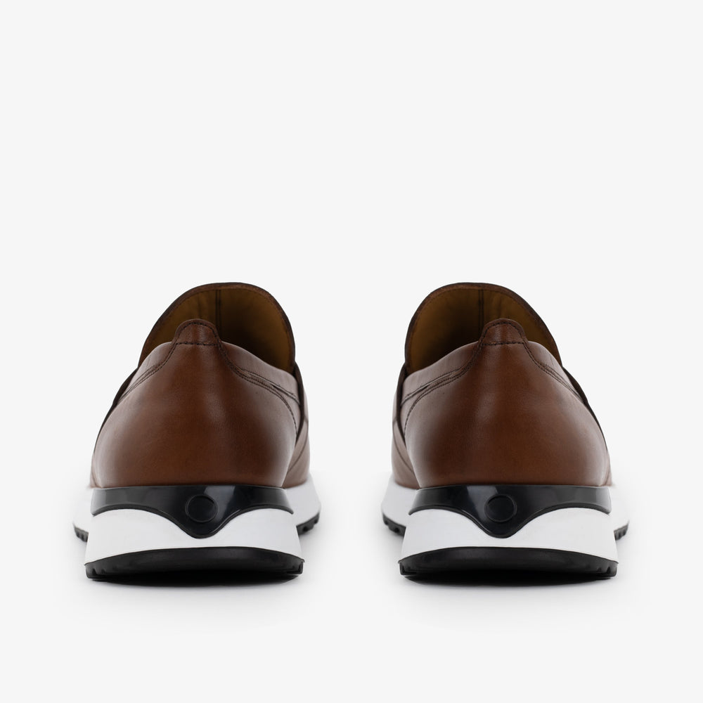 The Lara Tan Leather Sneaker