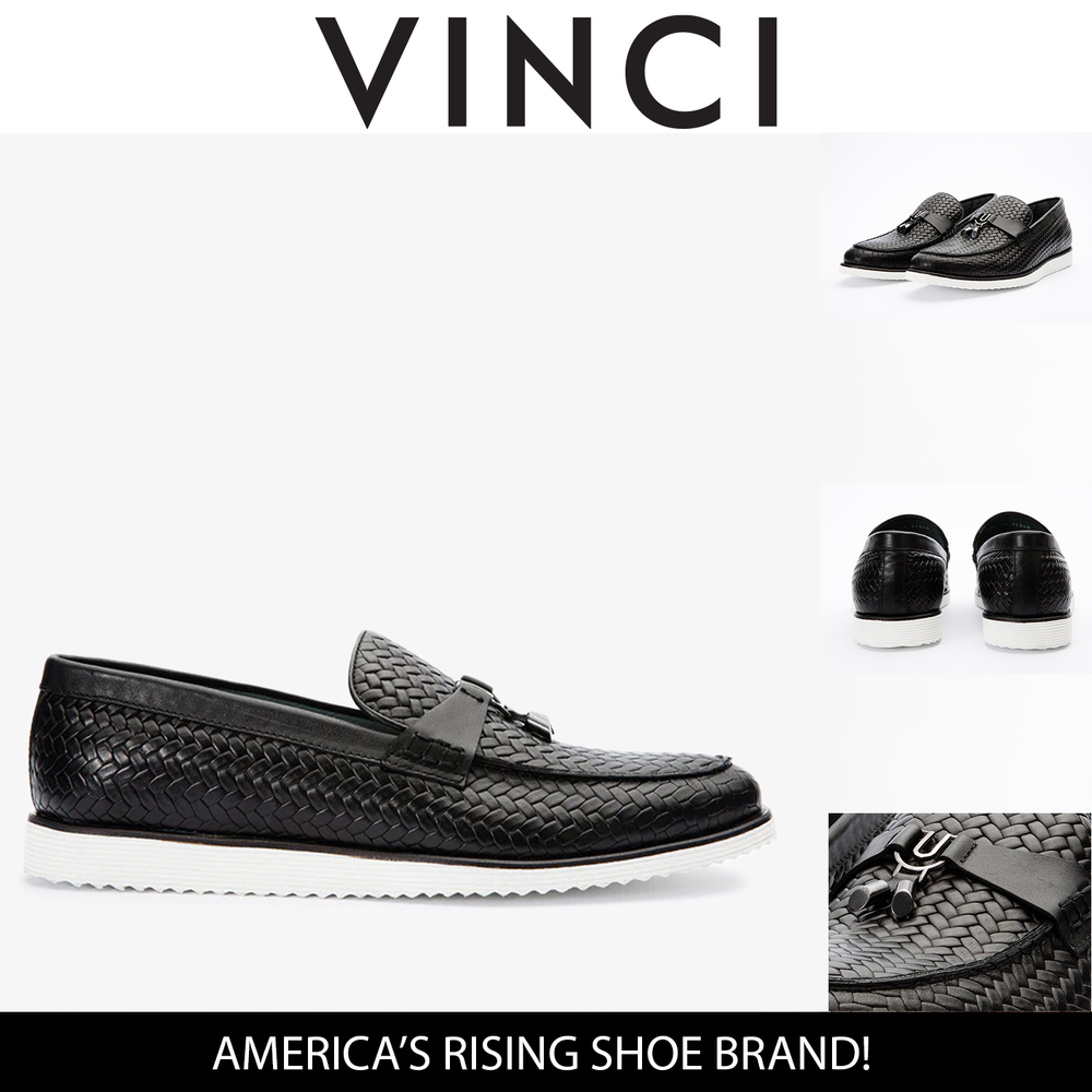 The Sperry Black Leather Tassel Loafer Shoe