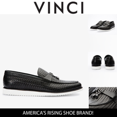 The Sperry Black Leather Tassel Loafer Shoe