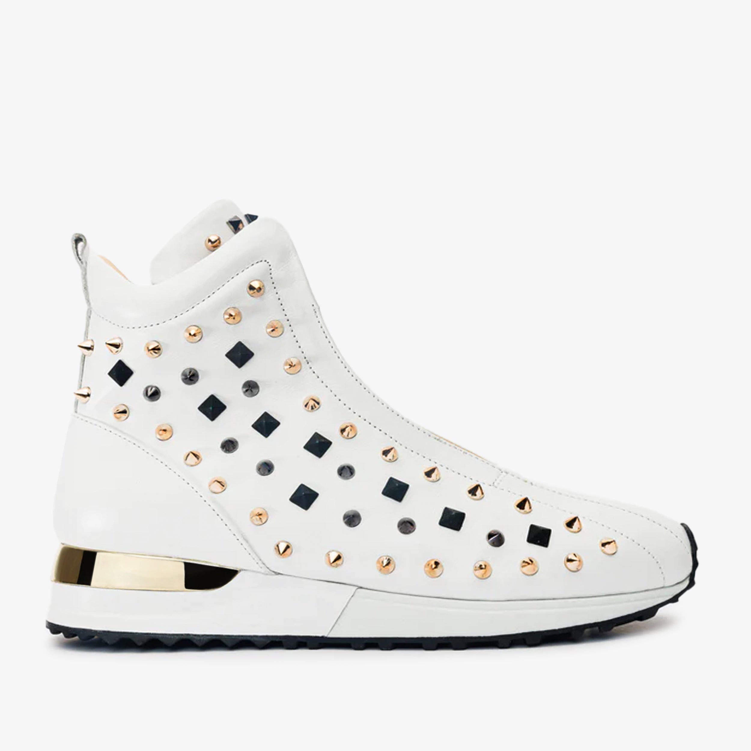 The Infanta High-Top White Spike Leather Sneaker Limited Edition
