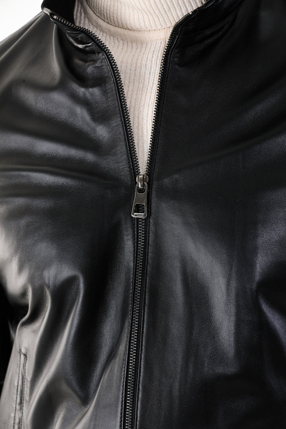 Monza Vintage Black Lambskin Leather Jacket