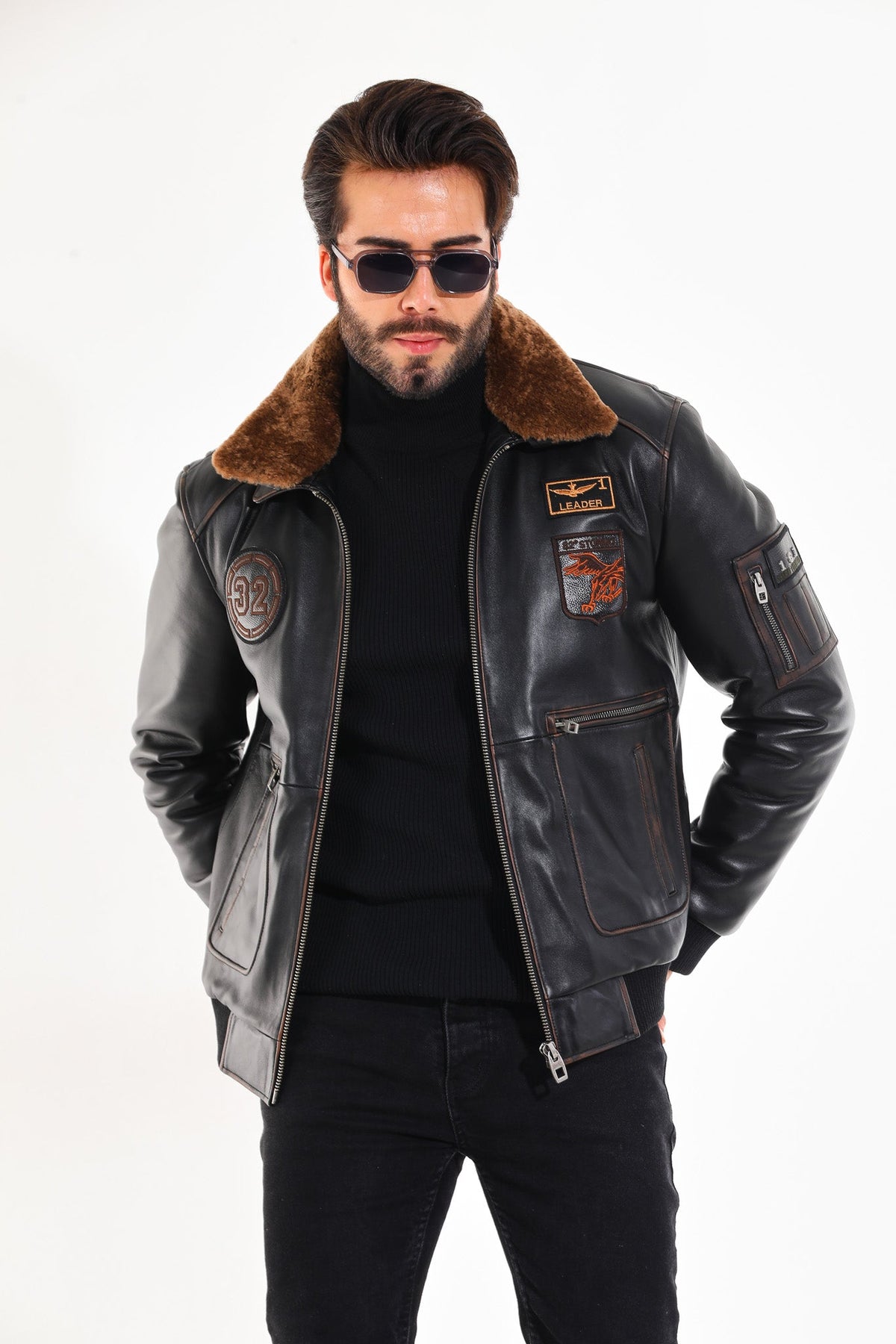 The Northway Vintage Black Lambskin Leather Jacket