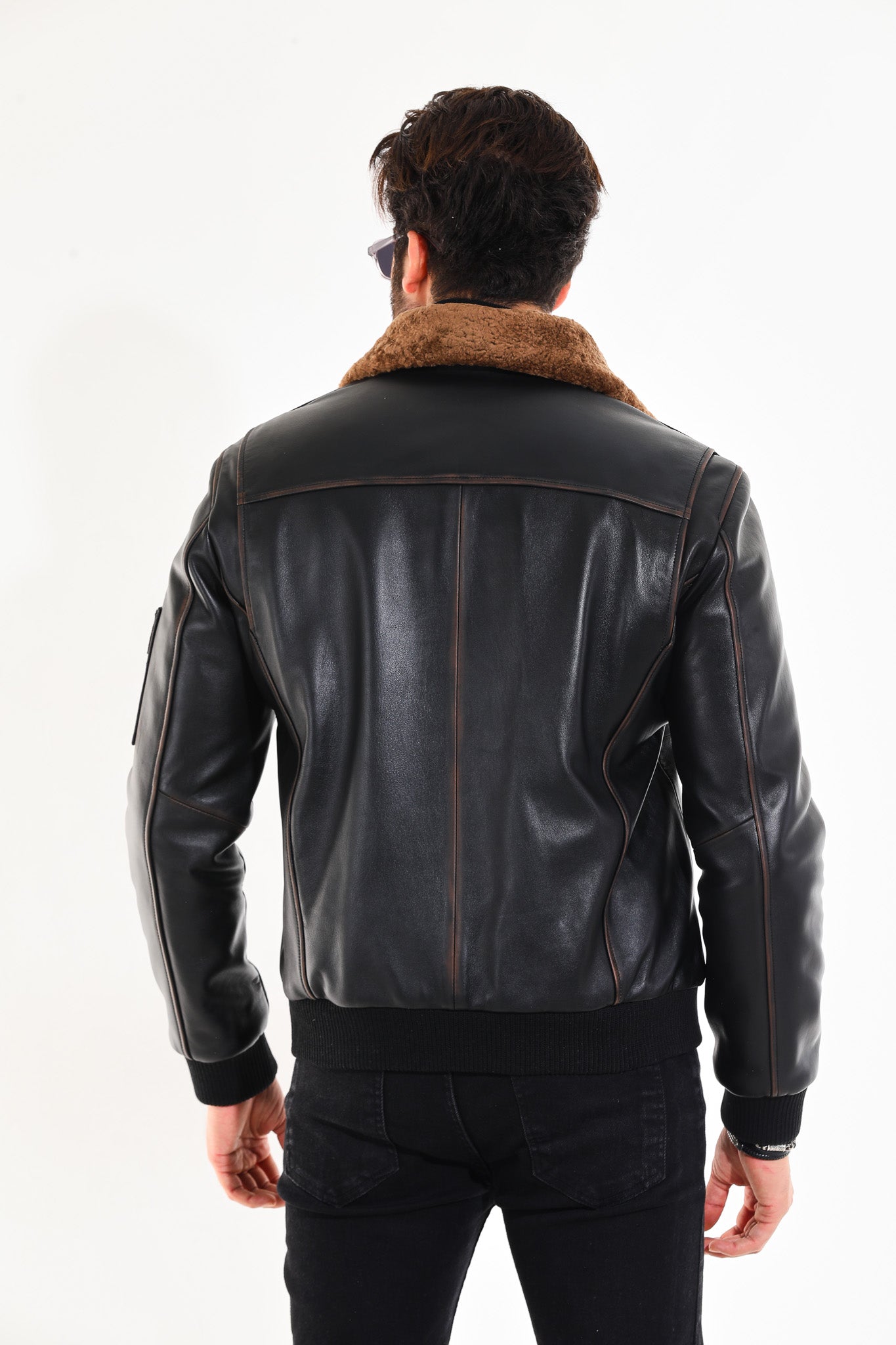 The Northway Vintage Black Lambskin Leather Jacket