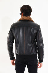 The Northway Vintage Black Lambskin Leather Jacket