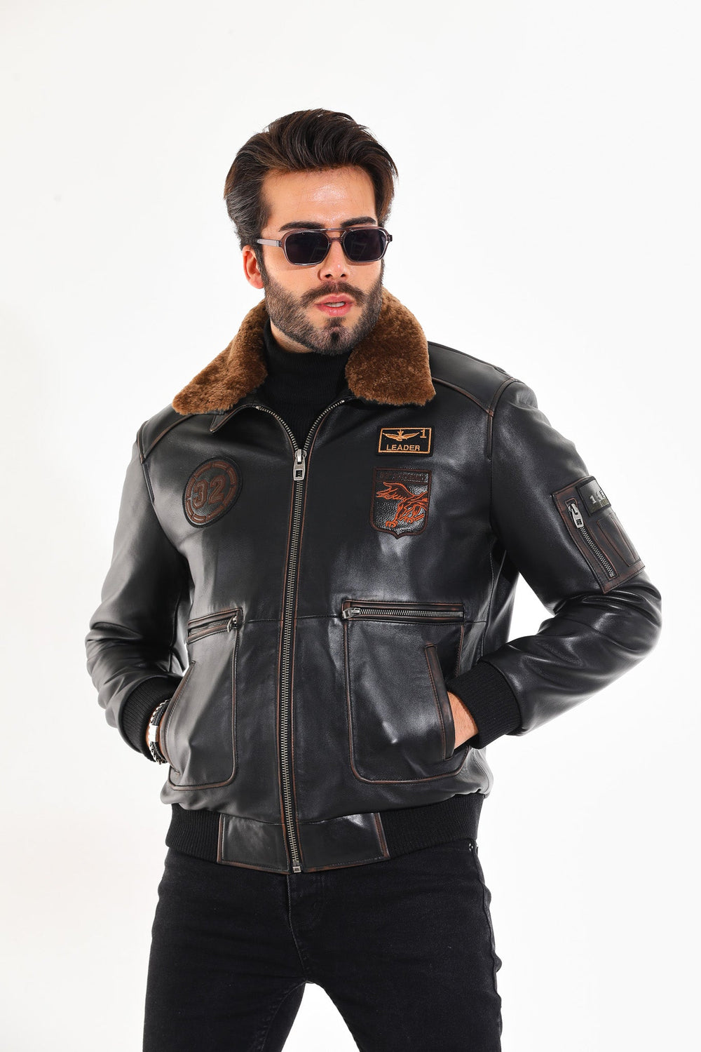 The Northway Vintage Black Lambskin Leather Jacket