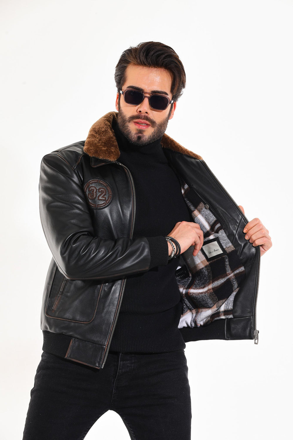 The Northway Vintage Black Lambskin Leather Jacket