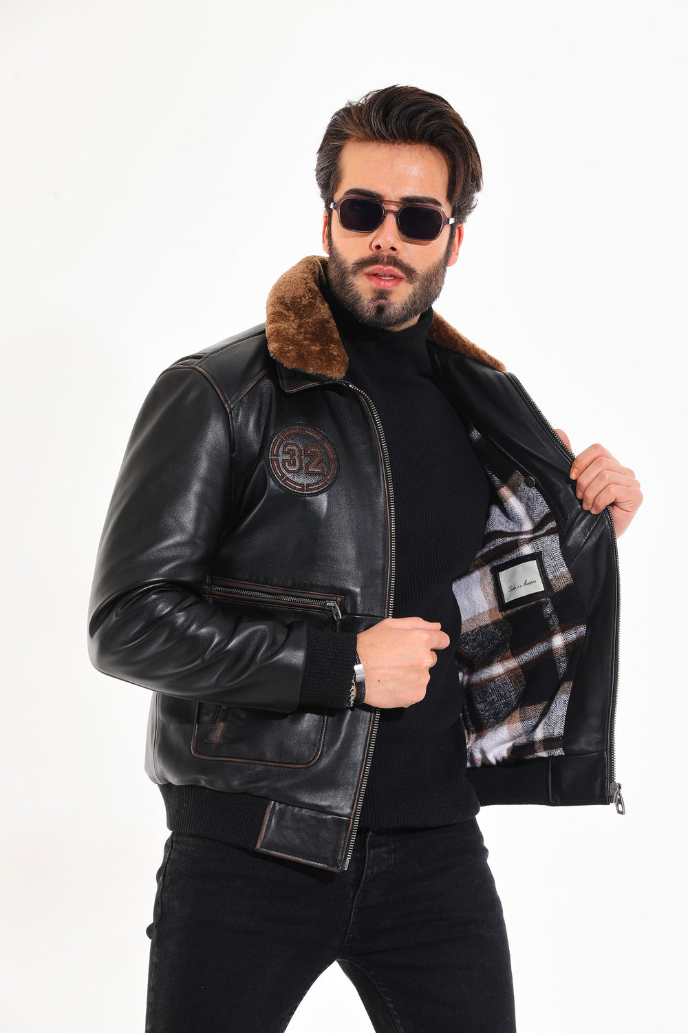 The Northway Vintage Black Lambskin Leather Jacket