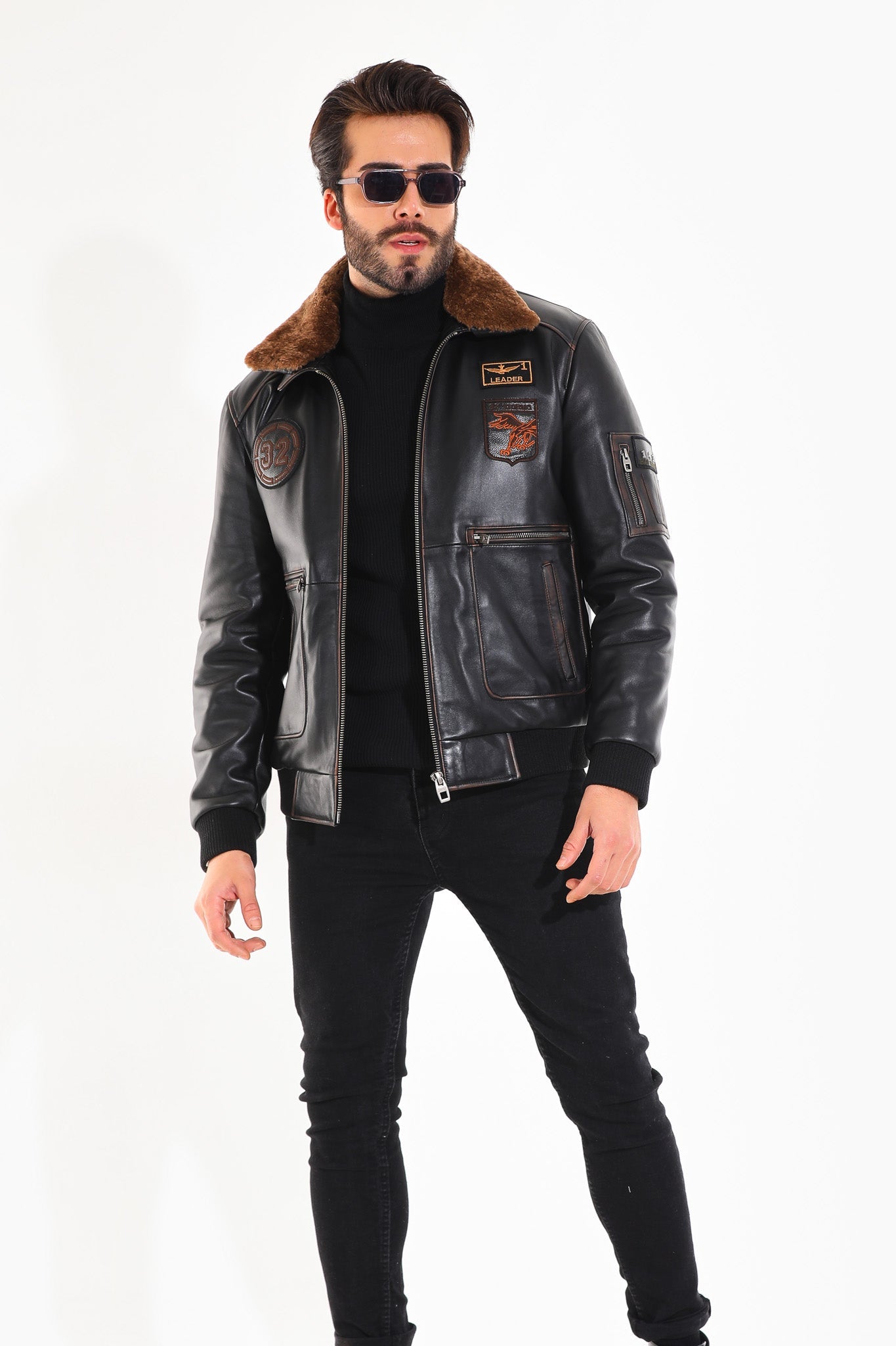 The Northway Vintage Black Lambskin Leather Jacket