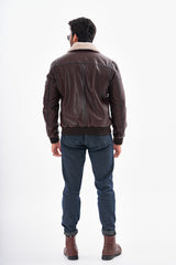 The Northway Brown Lambskin Leather Jacket