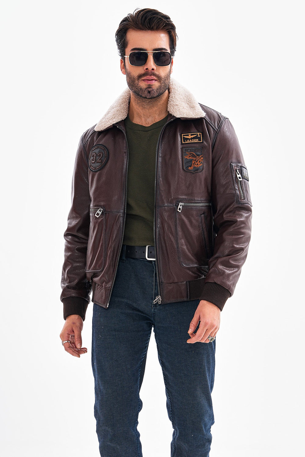 The Northway Brown Lambskin Leather Jacket