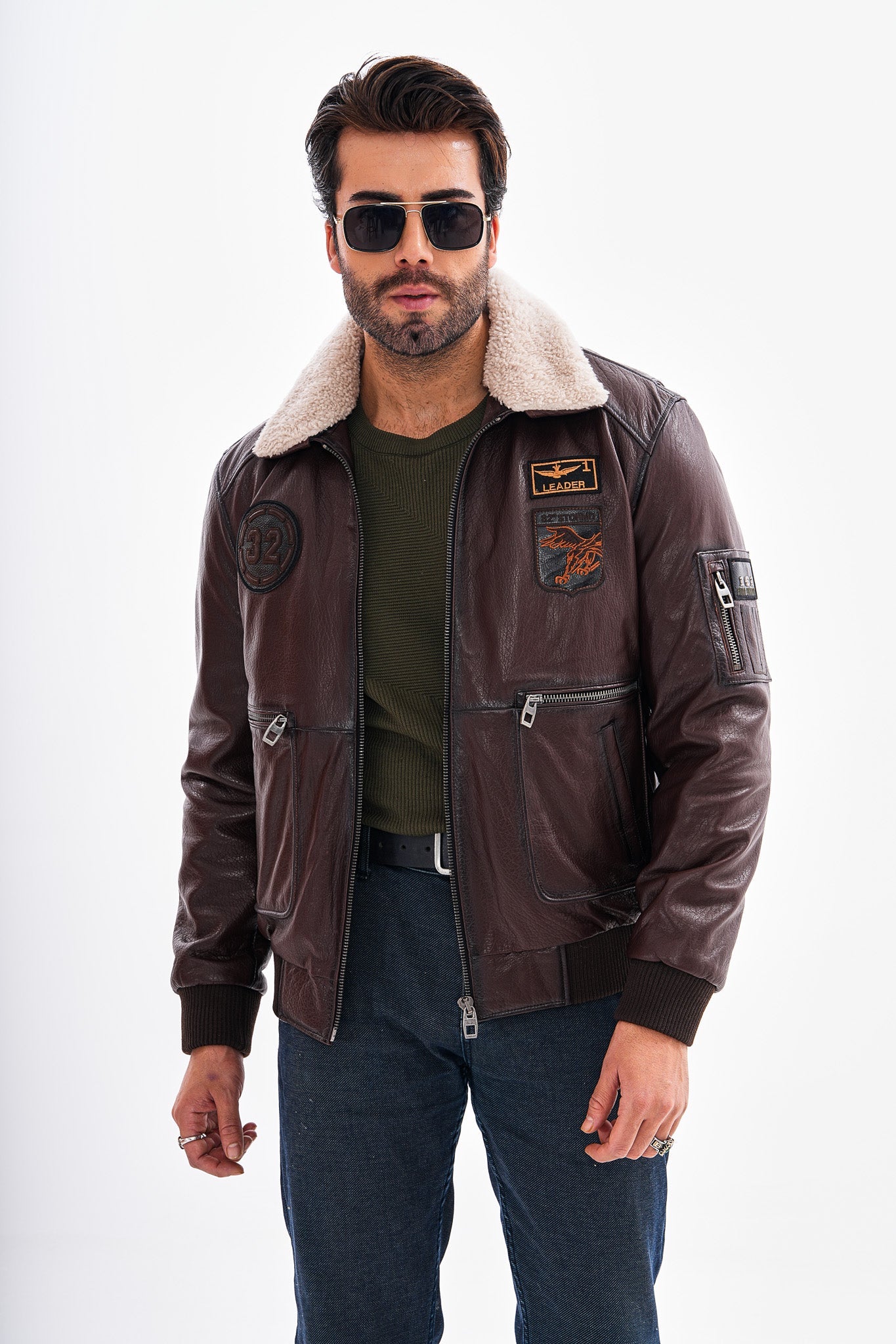 The Northway Brown Lambskin Leather Jacket