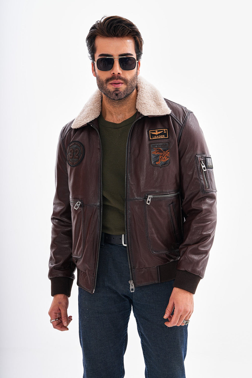 The Northway Brown Lambskin Leather Jacket