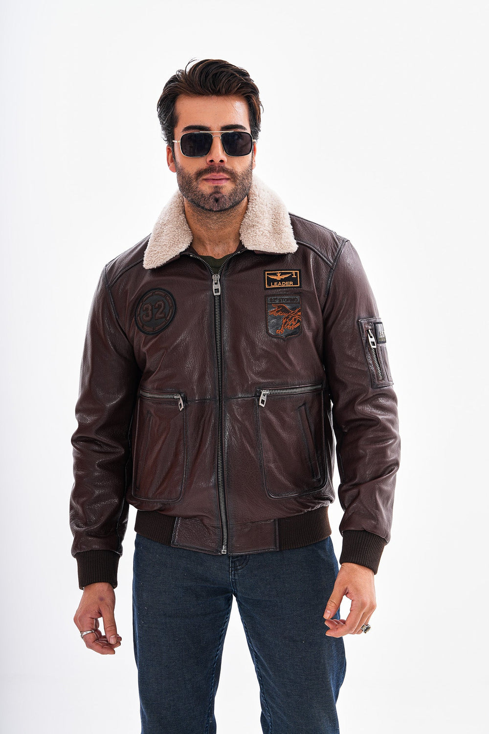 The Northway Brown Lambskin Leather Jacket