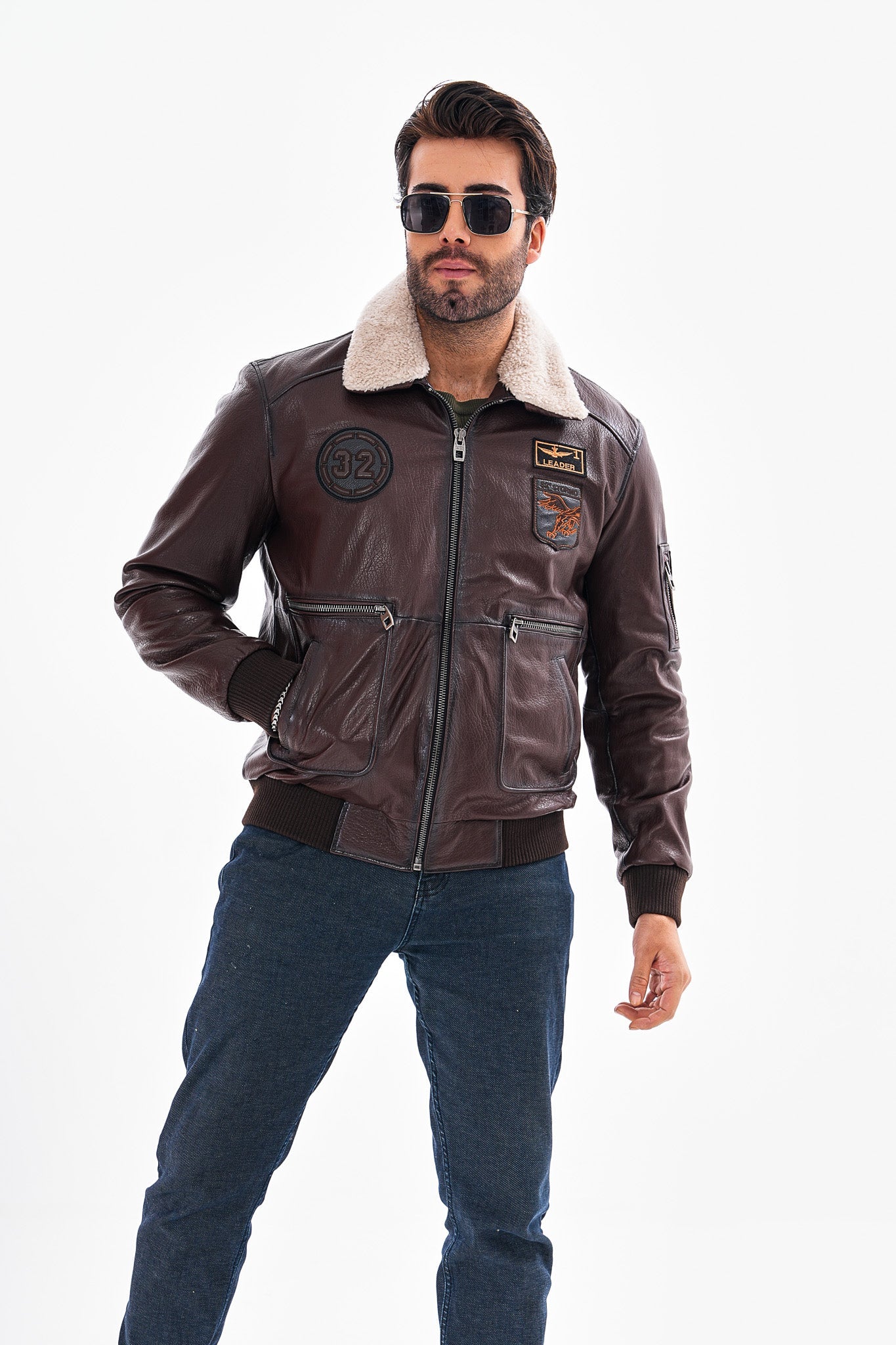 The Northway Brown Lambskin Leather Jacket