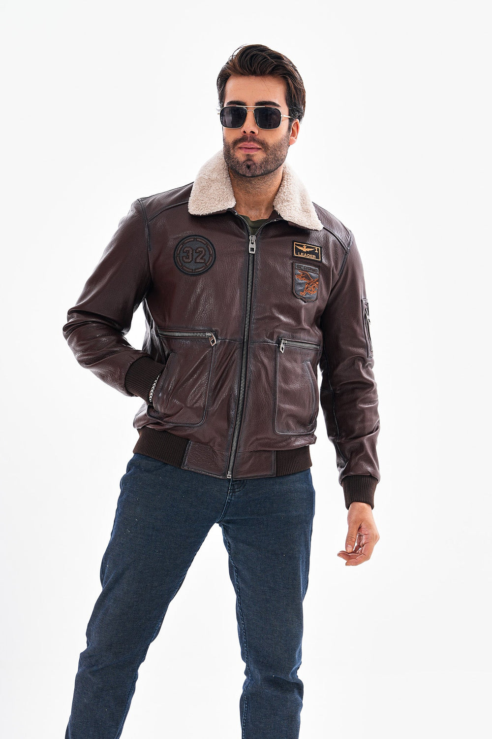The Northway Brown Lambskin Leather Jacket