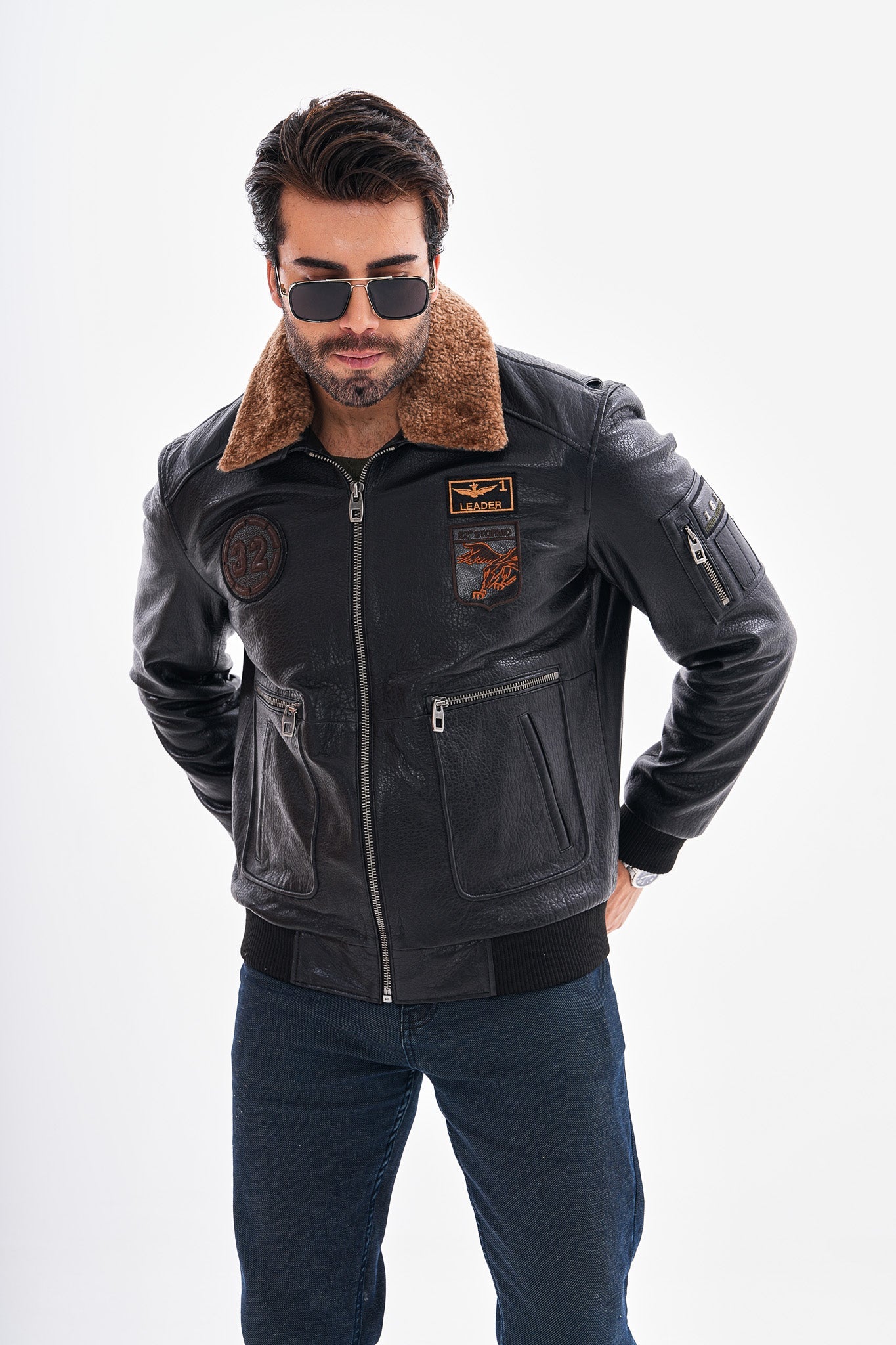 The Northway Black Lambskin Leather Jacket