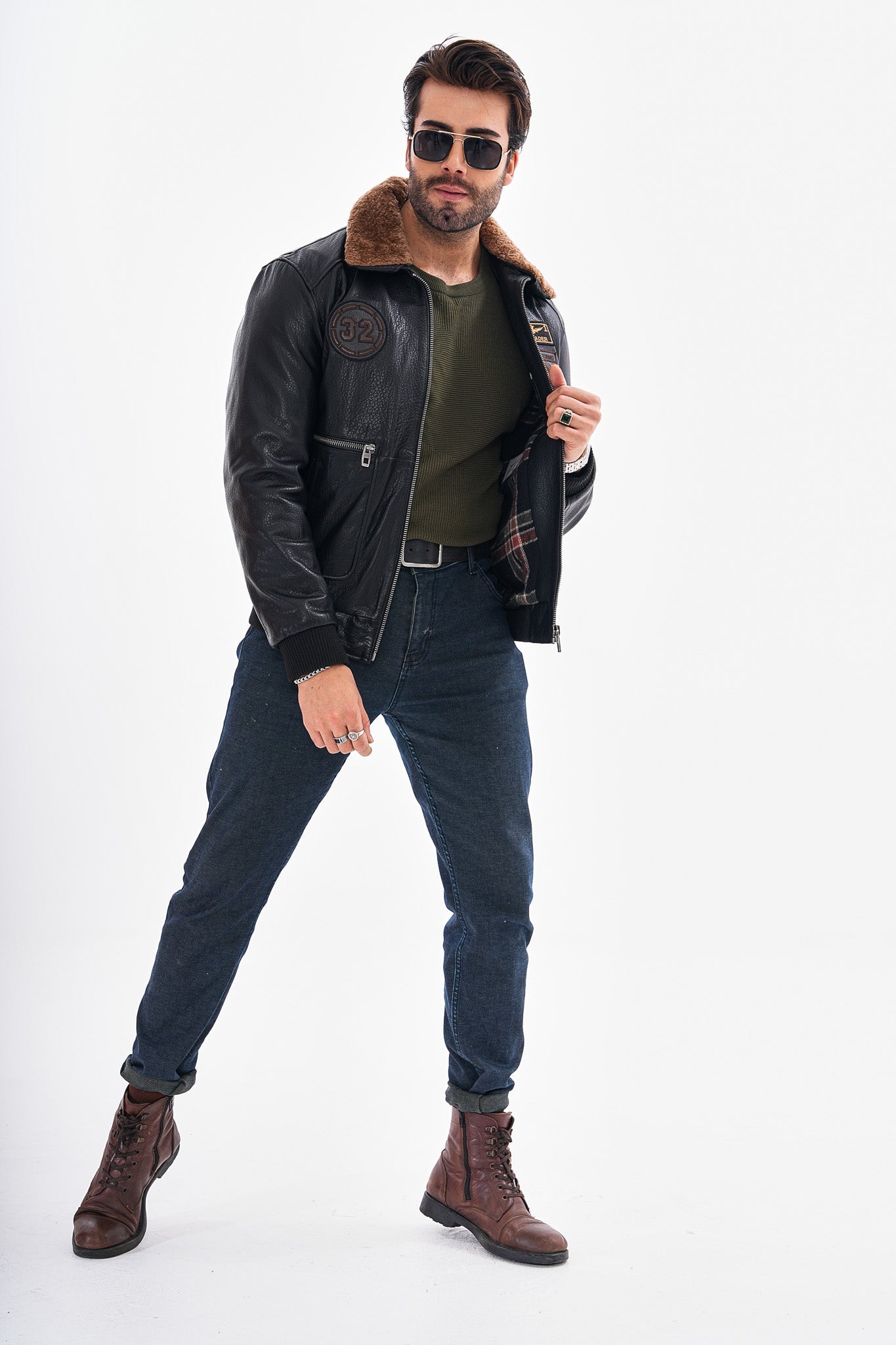 The Northway Black Lambskin Leather Jacket