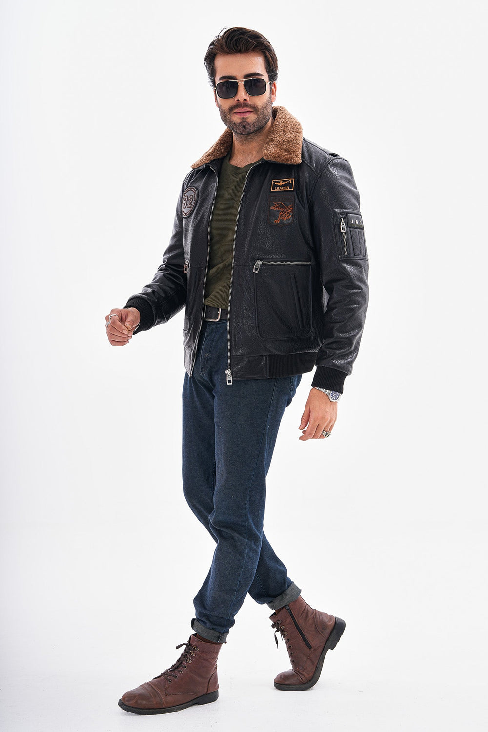 The Northway Black Lambskin Leather Jacket