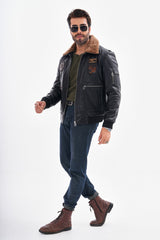 The Northway Black Lambskin Leather Jacket