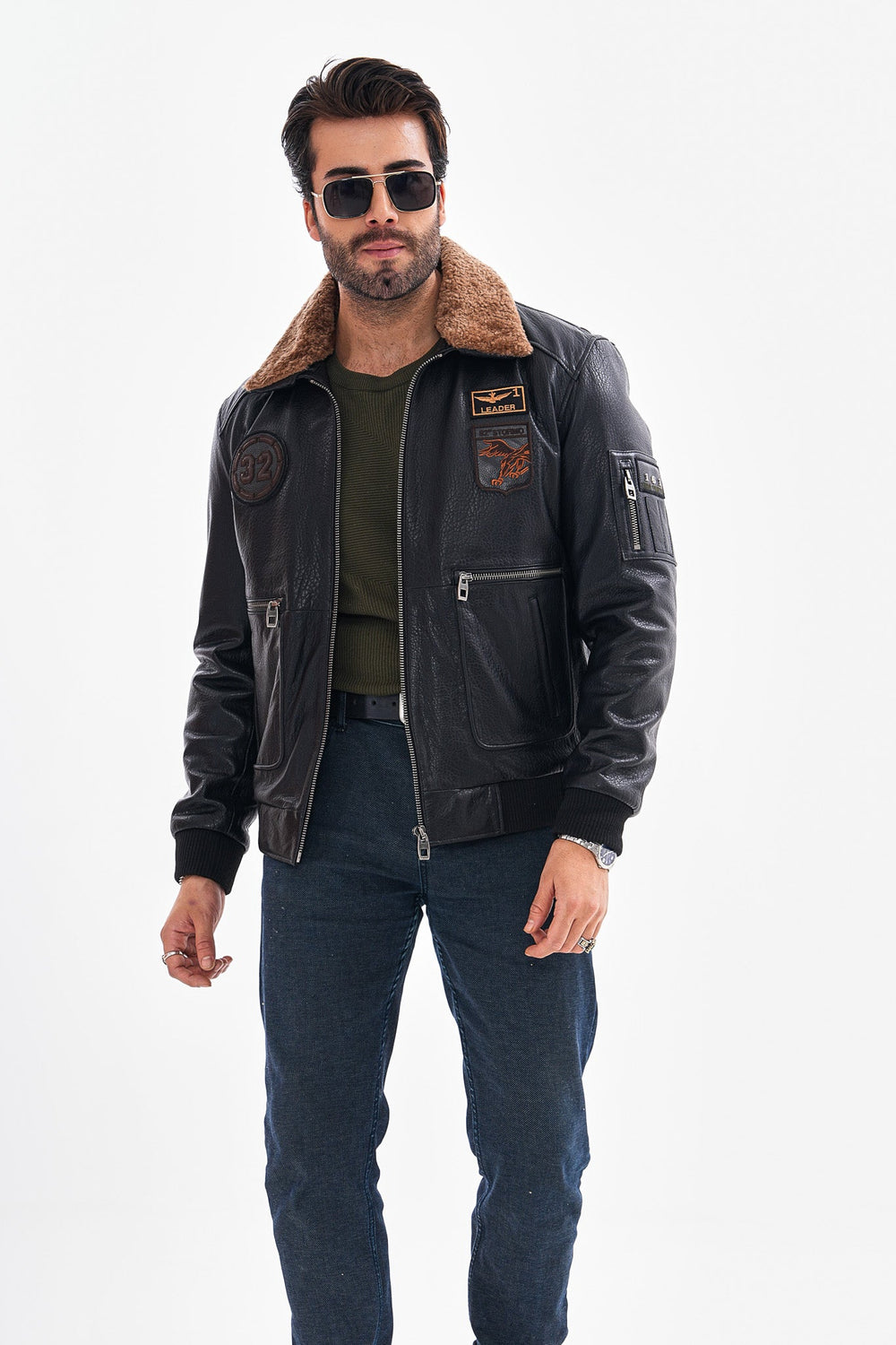 The Northway Black Lambskin Leather Jacket