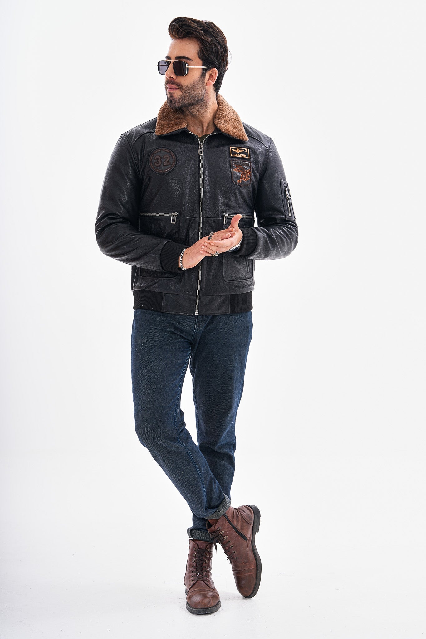 The Northway Black Lambskin Leather Jacket