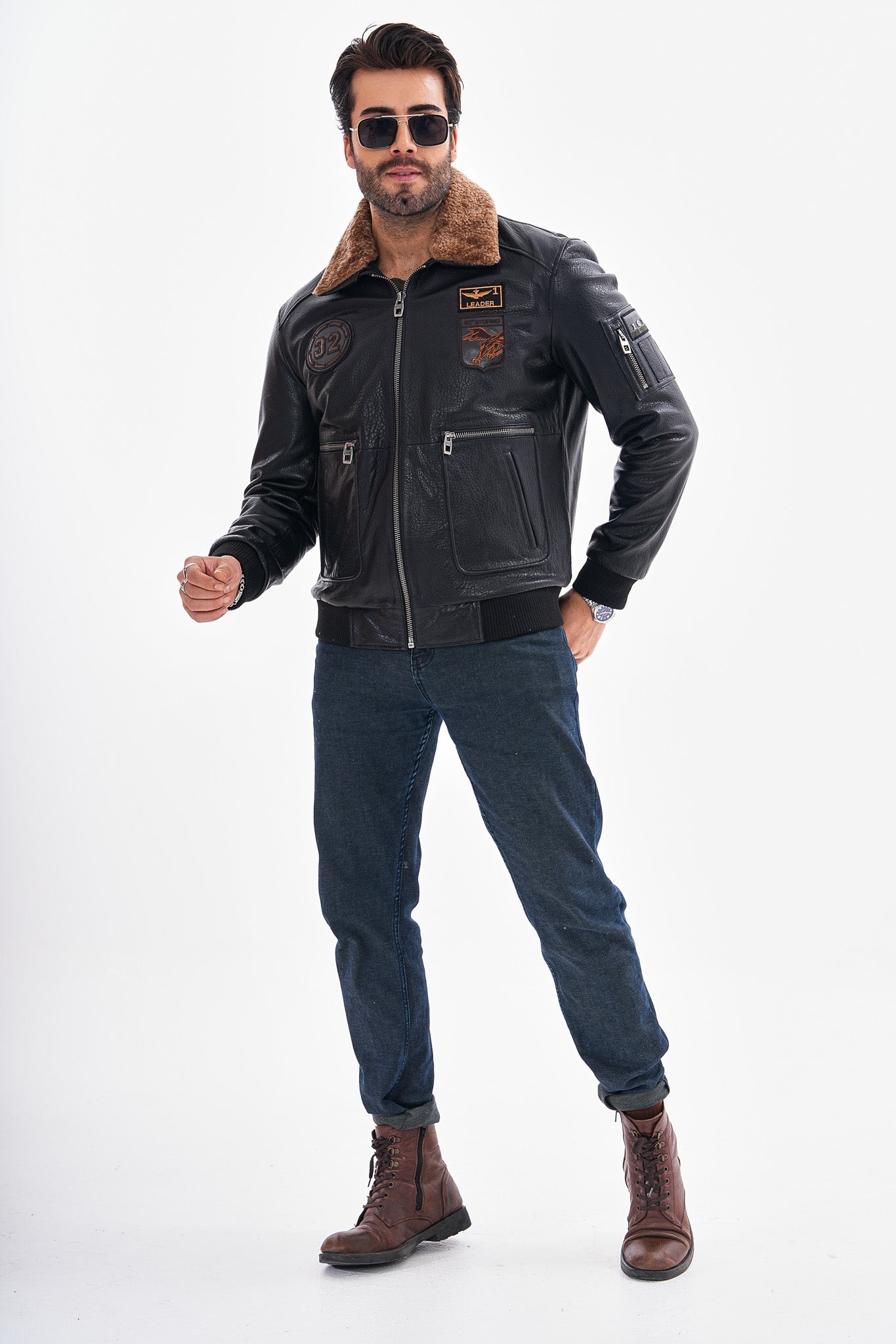 The Northway Black Lambskin Leather Jacket